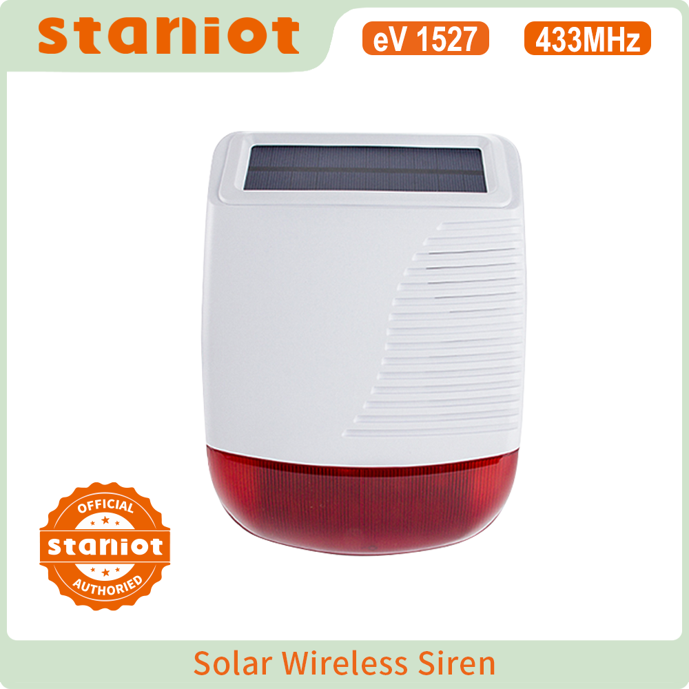 Home Security Equipment - Staniot Wireless Outdoor Solar Strobe Sirene