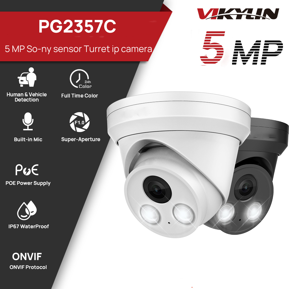 Home Security Options - VIKYLIN 5MP Vollfarbige Nachtsicht-IP-Kamera mit Sony-Sensor,