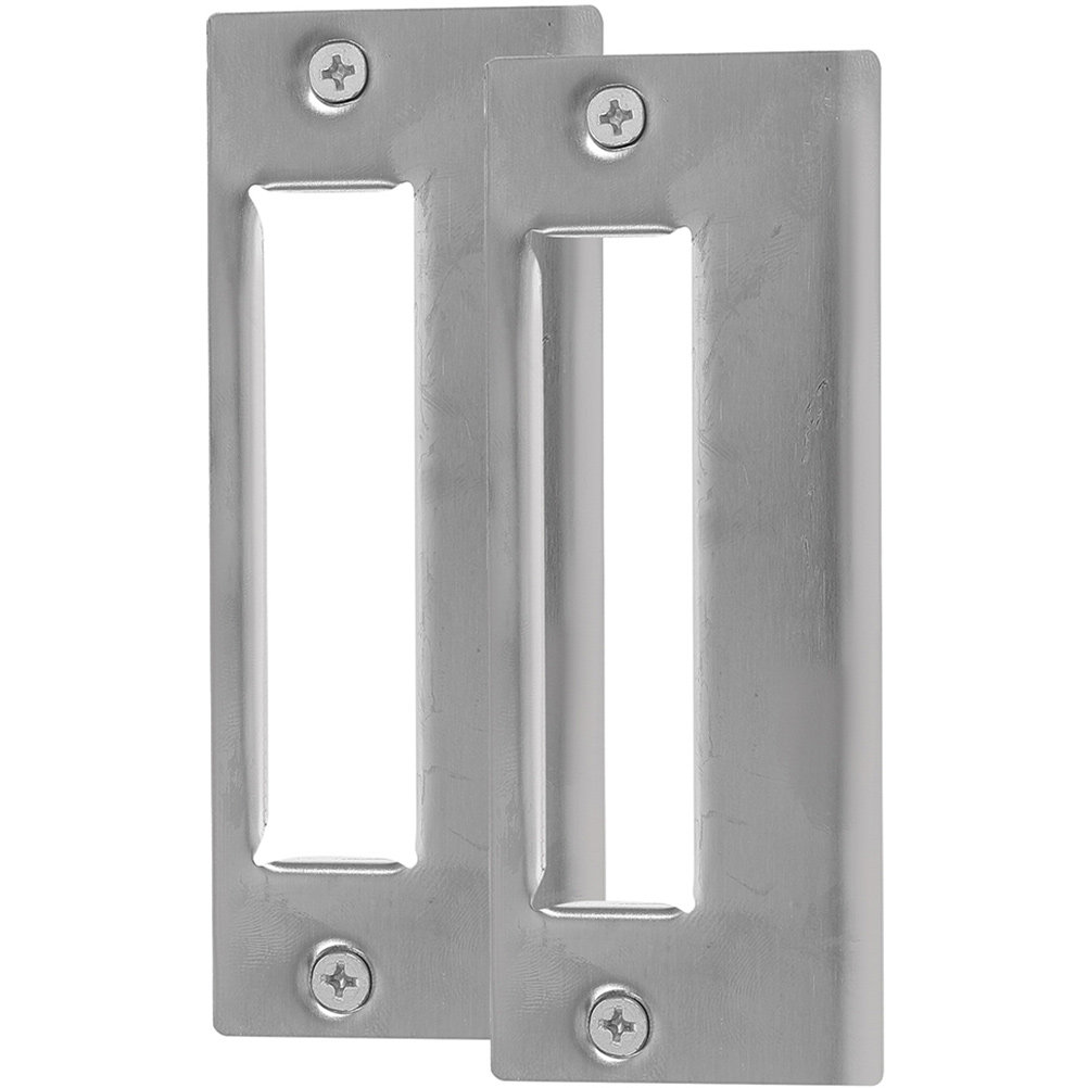 Door Reinforcer Kit - 2-teiliges Türschloss-Zubehör-Set: Edelstahl-Türschlossabdeckung und Professionelles Verstärkungs-Kit