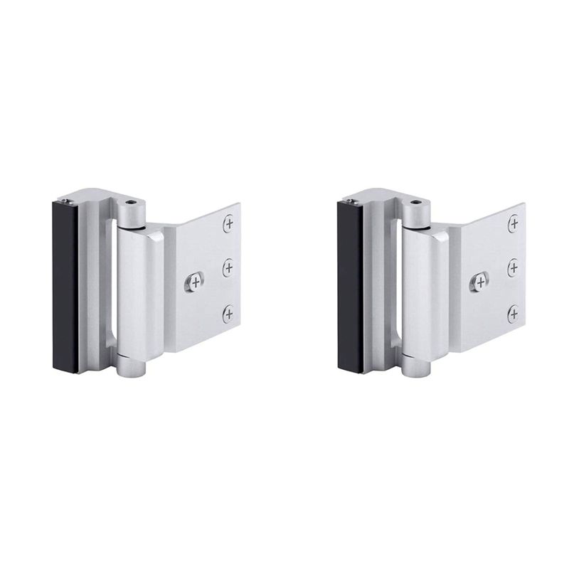 Home Security Door Reinforcement Lock - 2X Home Security Türschloss, Kindersicherheits-Türverstärkungsschloss, Scharnierriegel,