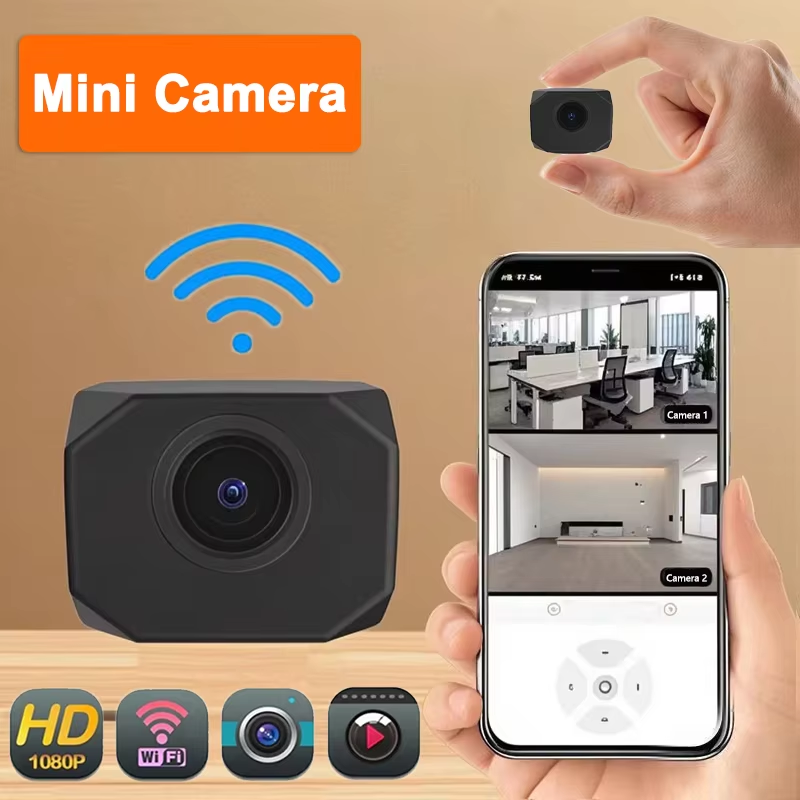 Home Security Camera - 4K HD WiFi-Überwachungskamera für Zuhause, Mini-Smart-IP-Überwachung