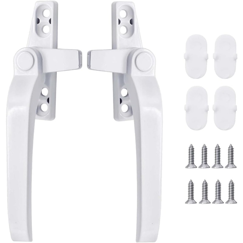 Home Security Tapo - Glasfenster-Verriegelungsgriff, 2 Stück, Zinklegierung, Push-Open-Tür- und