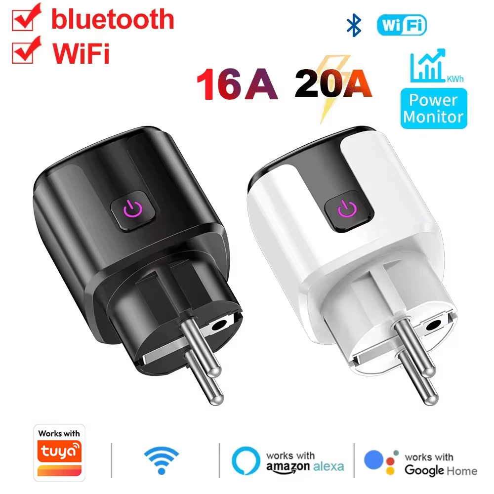 Home Security Alexa - WLAN EU Smart-Steckdose Kompatibel mit Tuya