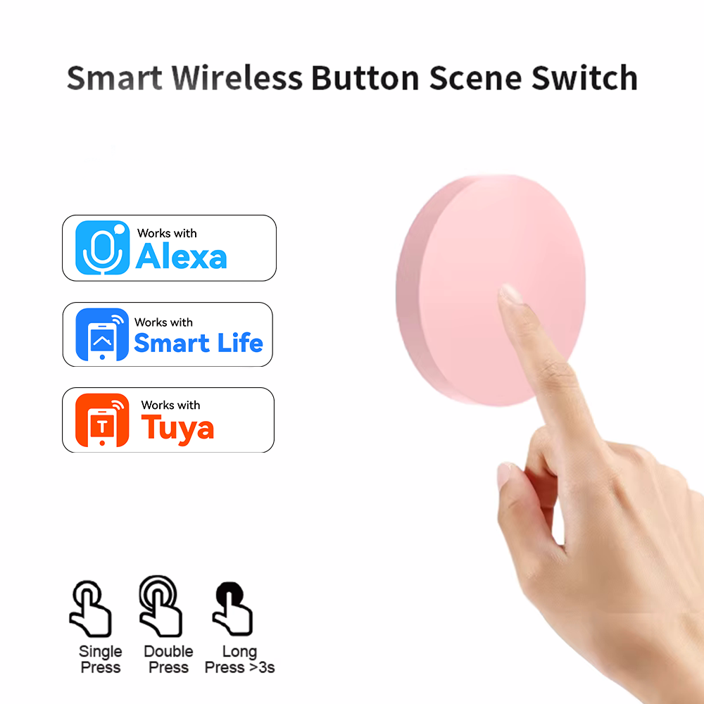 Home Security Alexa - ZigBee Smart Wireless-Tastenschalter für Tuya Smart