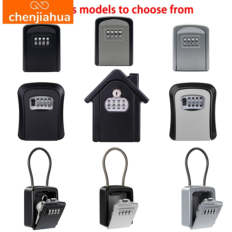 Home Security Essential - Wandmontage-Schlüsselaufbewahrung, Geheimbox, Organizer, 4-stellige Kombination, Passwort,