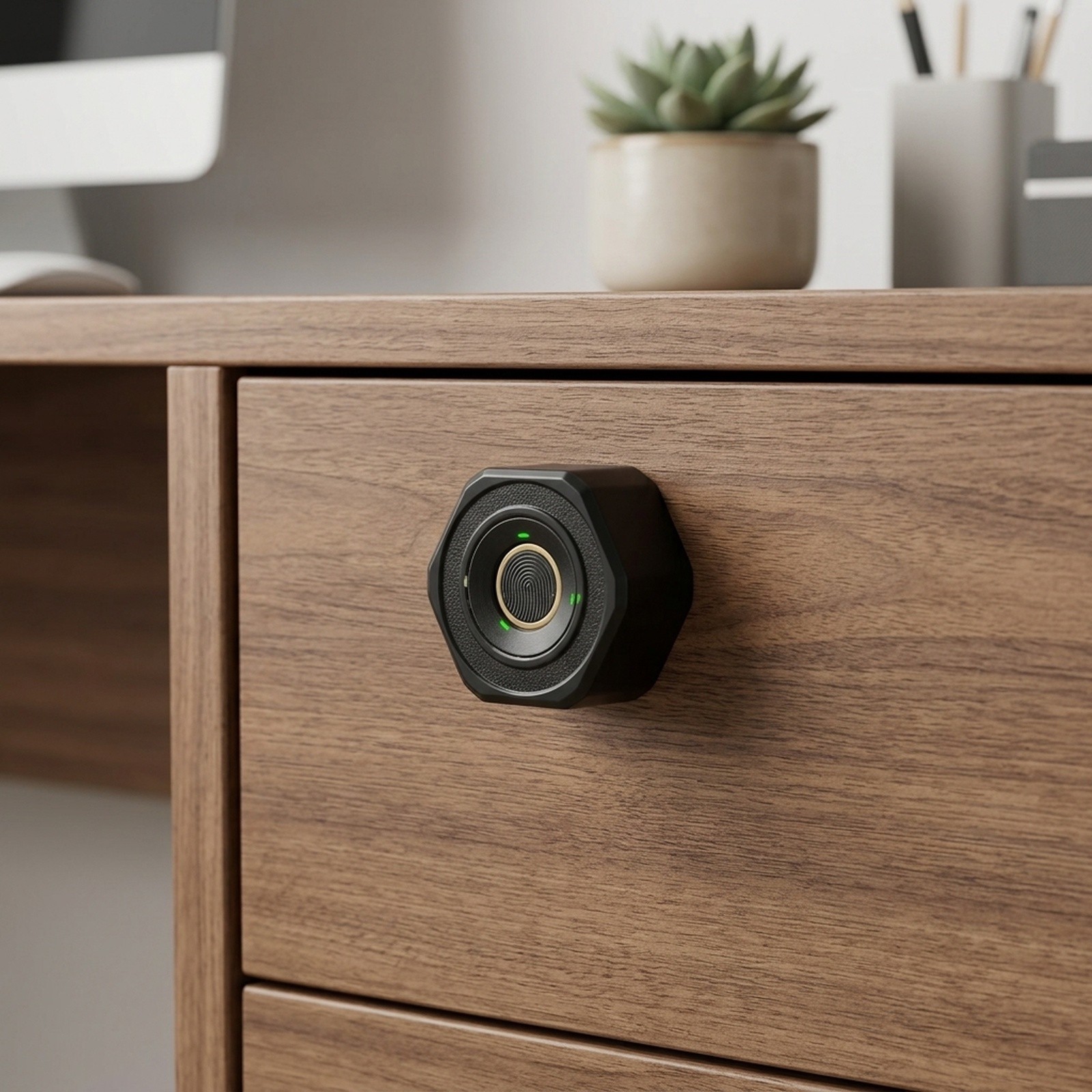 Home Security Features - Multifunktionales biometrisches Schubladenschloss, das für einfache