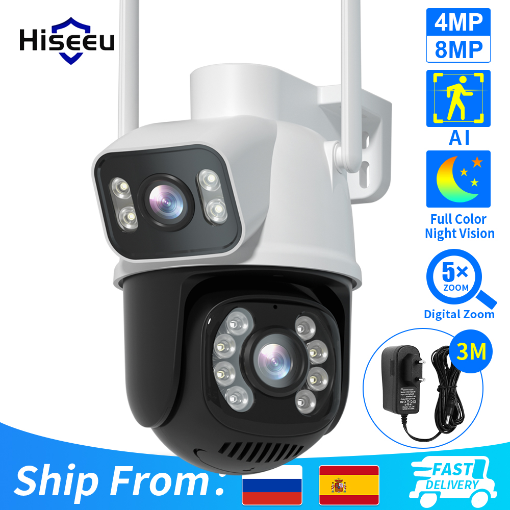 Home Security Xiaomi - Hiseeu 4K 8MP PTZ WLAN IP-Kamera