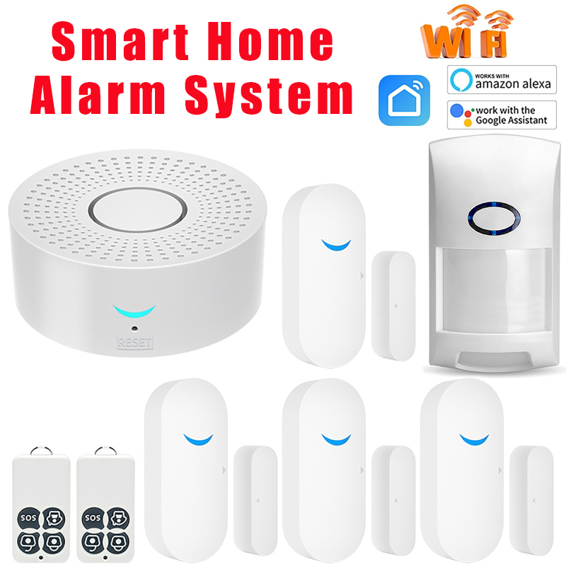 Home Security Alexa - 433MHz Smart Home Tuya WLAN-Türsensor 120dB