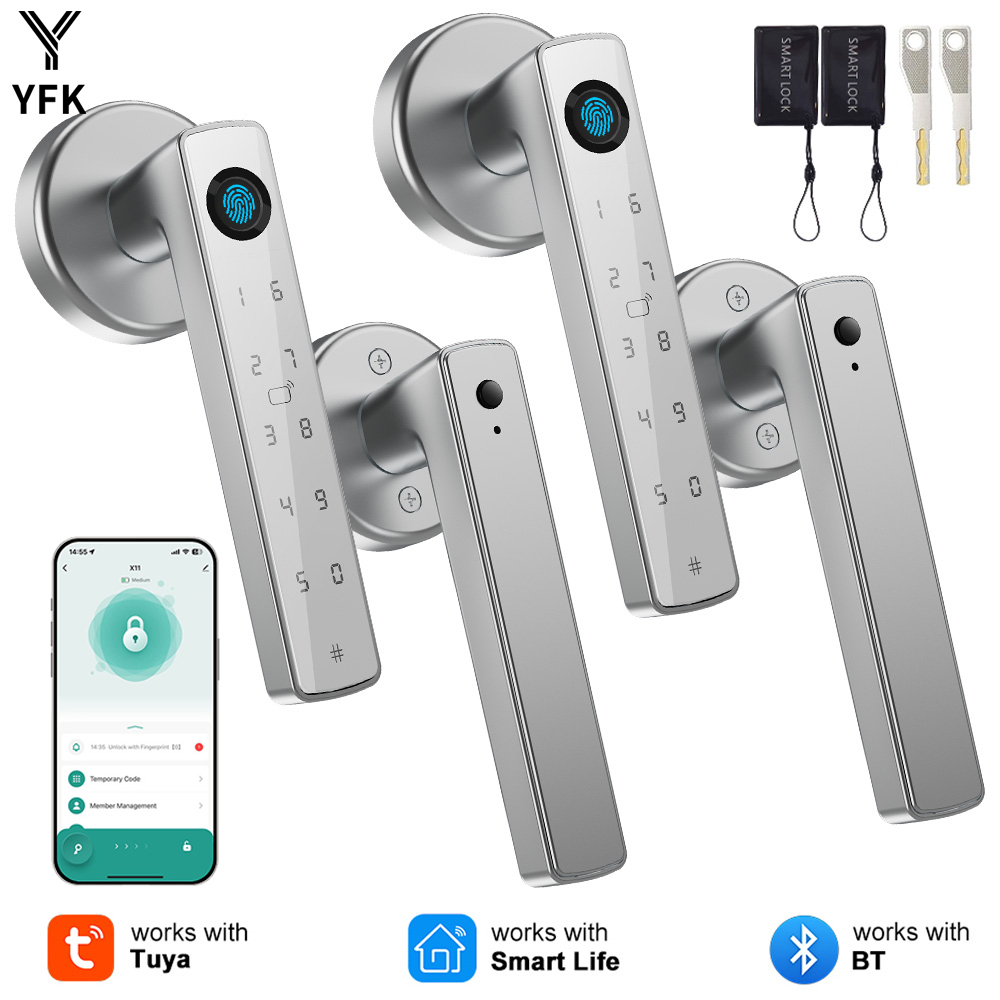Home Security Options - YFK Tuya Fingerabdruck-Türschlösser Smart Home Sicherheit