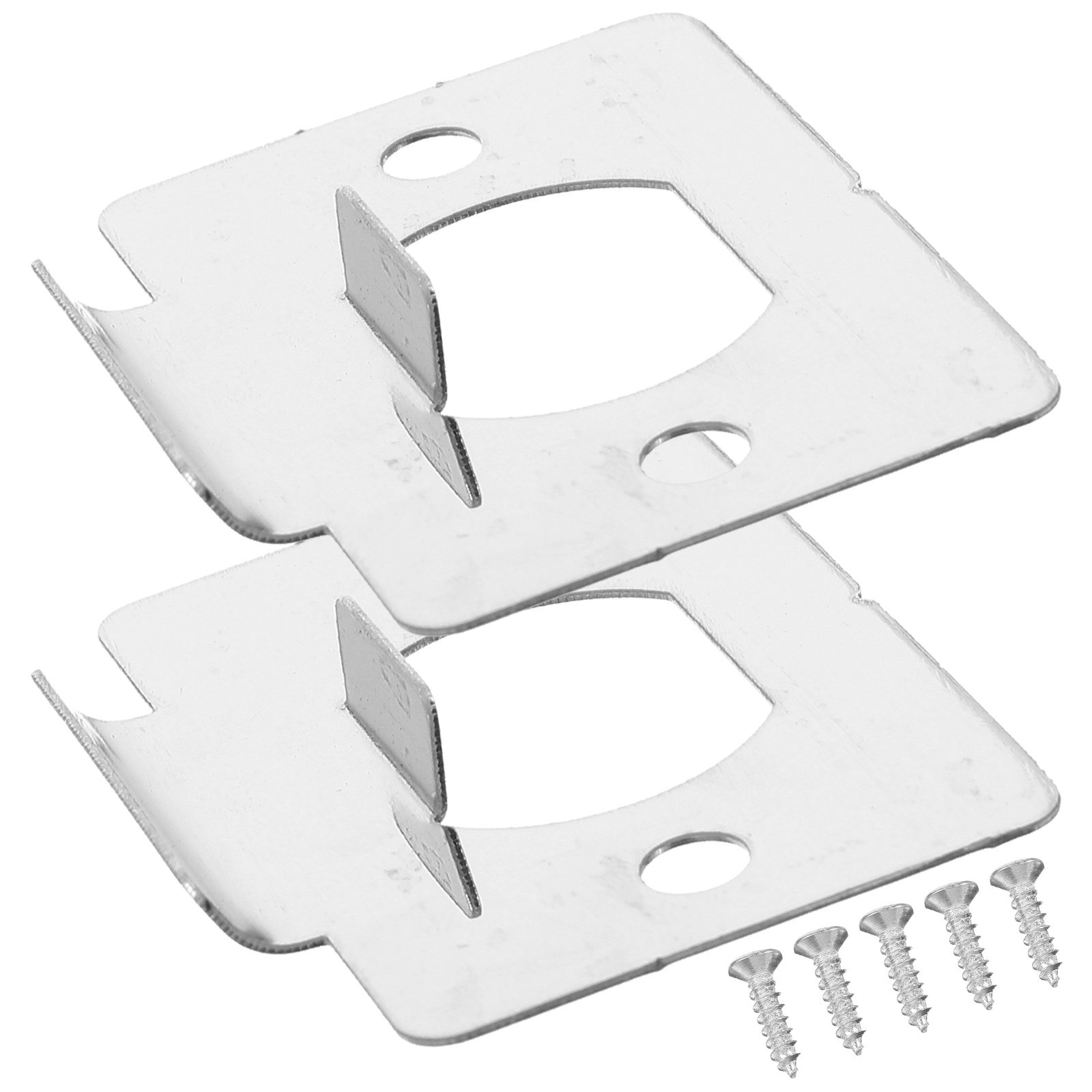 Door Reinforcer Kit - 2 Stück Türschloss-Zubehör, Riegel- und Schlagplatten-Verstärkung,