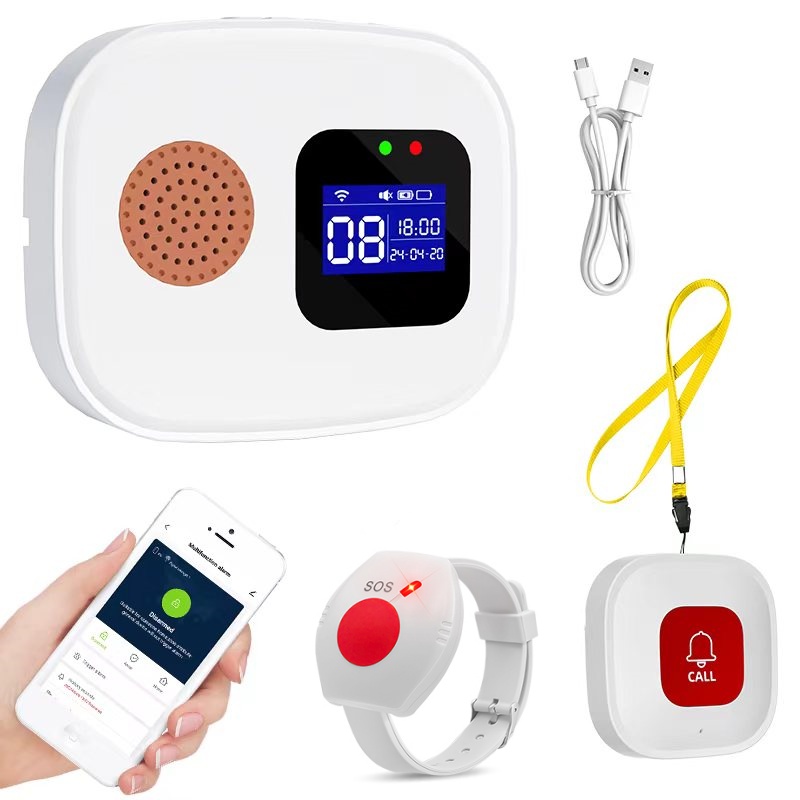 Home Security Equipment - Notrufknopf für Senioren, Tuya WiFi-Alarmsystem für