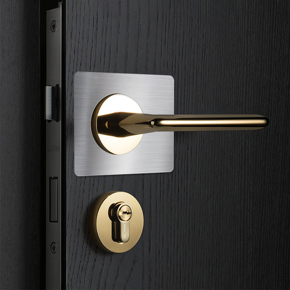 Door Reinforcer Kit - 8-teiliges Türverstärkungsplatten-Set aus Edelstahl, Türschließblech, Riegellochabdeckung,