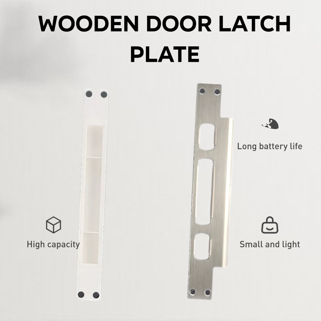 Door Reinforcer Kit - Türschloss-Zubehör-Set, Türöffnerplatte, quadratische/runde Ecksiegel, Verkleidung und
