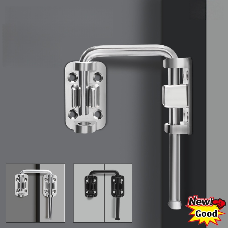 Home Security Tapo - U-förmiges Terrassen-Schiebetürschlaufenschloss, 90/180-Grad-Türriegelschlösser, Türriegel aus Zinklegierung,