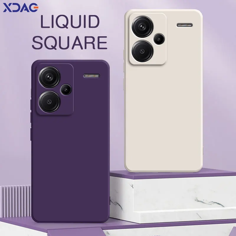 Xiaomi Home Security 360 - Quadratische Flüssigsilikon-Handyhülle für Xiaomi Redmi Note