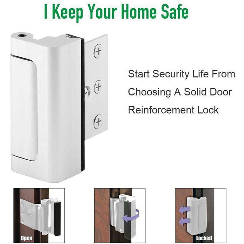 2X Home Security Türschloss, K – Home Security Door Reinforcement Lock Bewertung und Preis