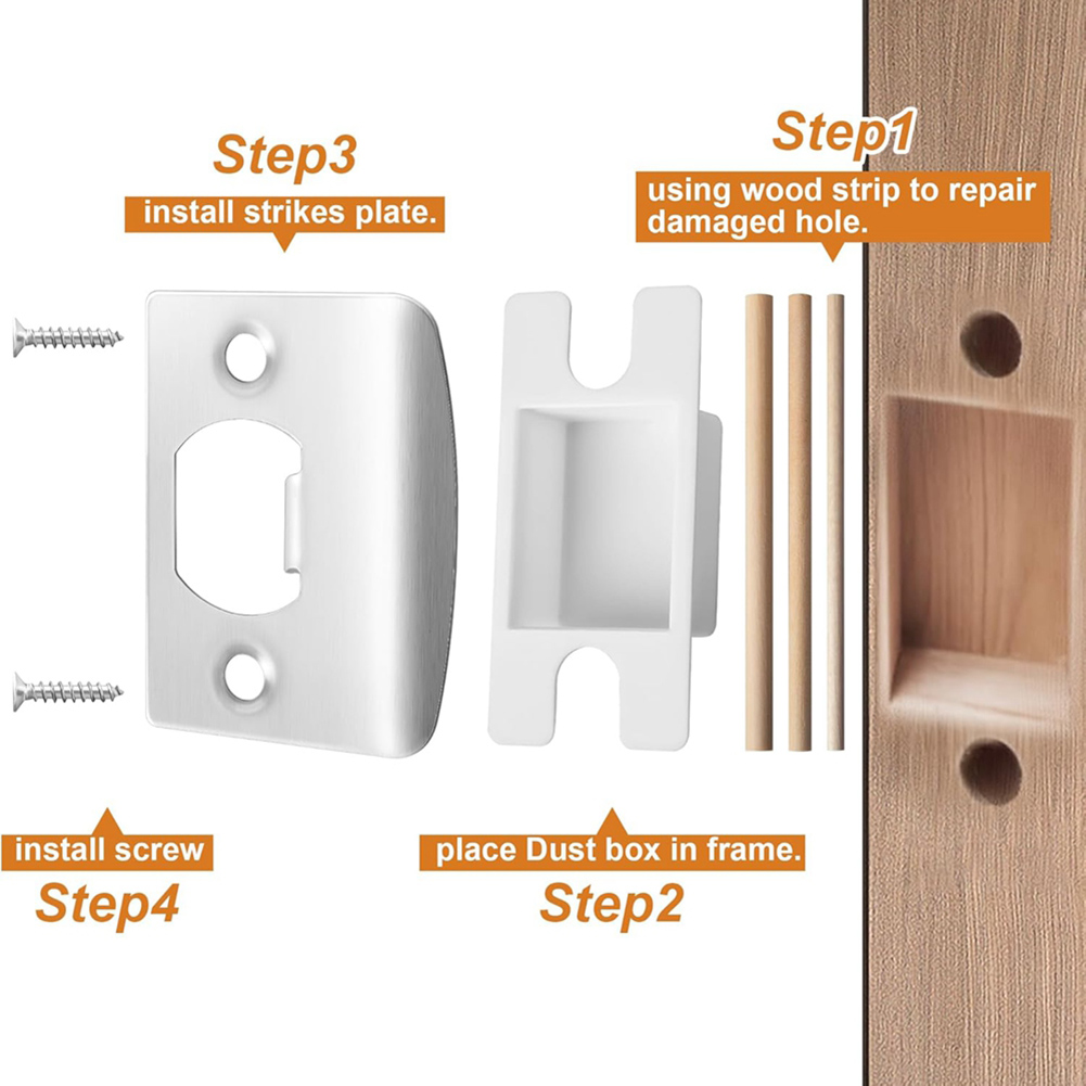 4er-Pack Türriegel-Schließplat – Door Reinforcer Kit Bewertung und Preis