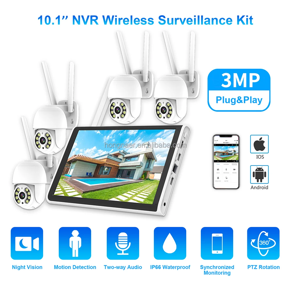 2026 Hongnaer 3MP 4-Kanal WLAN – Home Security Camera Bewertung und Preis
