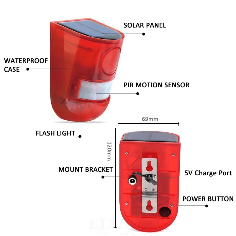 Wasserdichte Solarbetriebene A – Home Security Equipment Bewertung und Preis