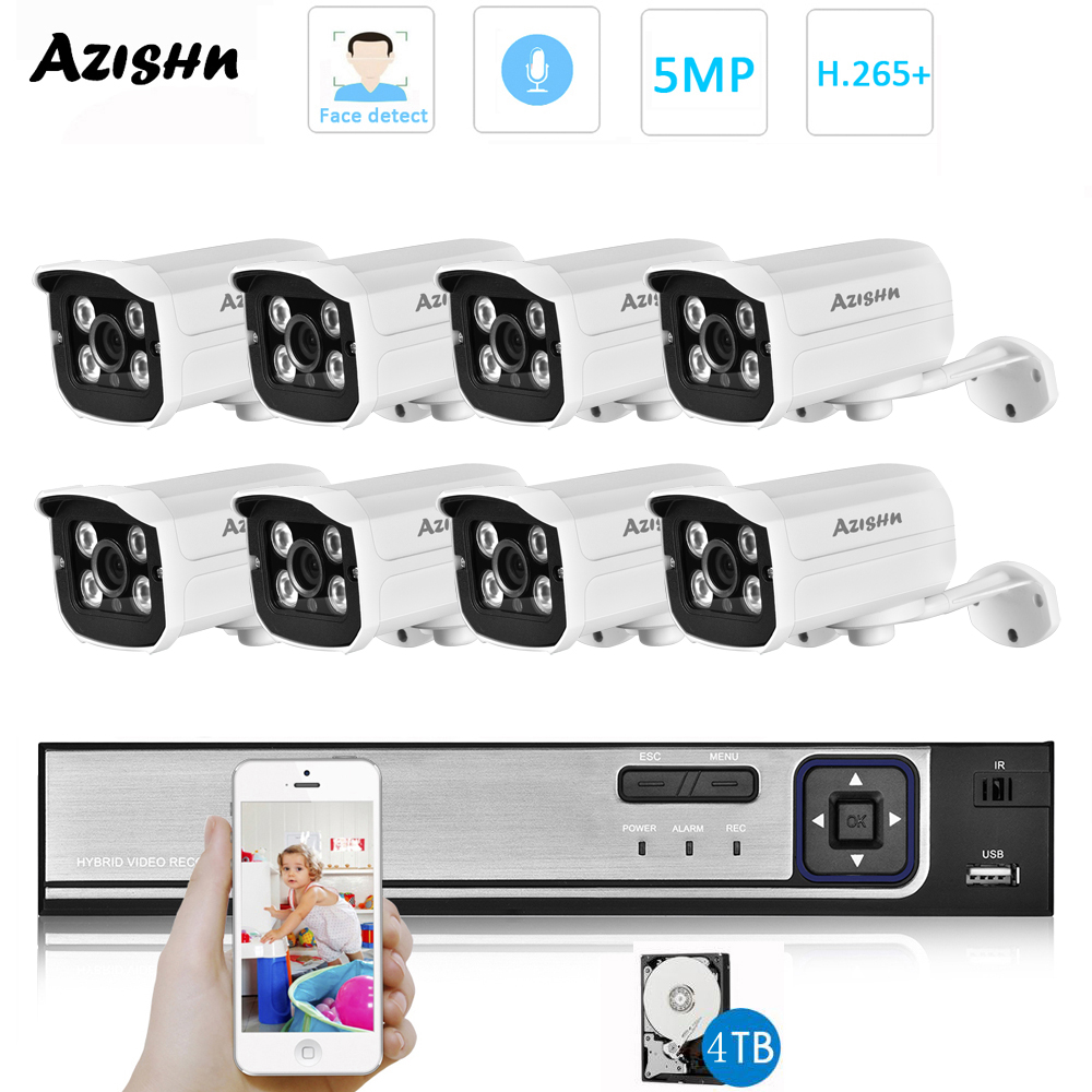 H.265 HD 5MP POE NVR Kit Straß – Home Security Video Recording Systems Bewertung und Preis