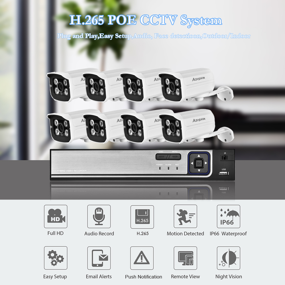 H.265 HD 5MP POE NVR Kit Straß – Home Security Video Recording Systems Bewertung und Preis