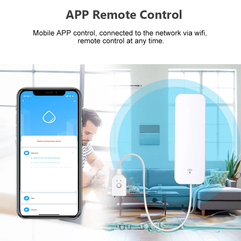 Tuya WiFi Zigbee Wasser Sensor – Home Security Equipment Bewertung und Preis