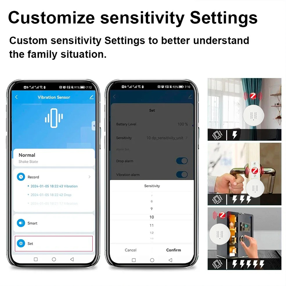 Tuya ZigBee Smart Vibrations-  – Home Security Alexa Bewertung und Preis