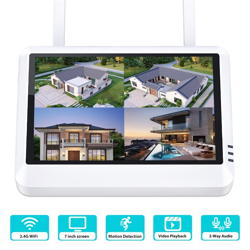 B44C Wireless 8CH 7-Zoll-LCD-M – Home Security Video Recording Systems Bewertung und Preis