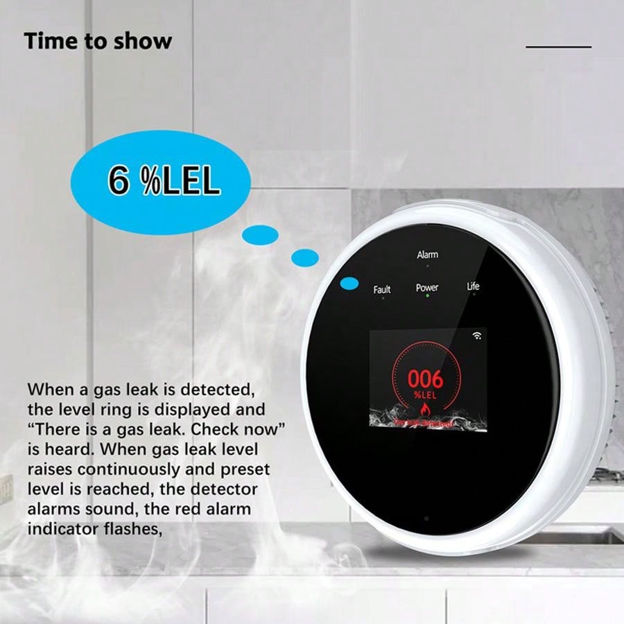 2,4G WiFi Gasalarm-Sensor, Det – Home Security Equipment Bewertung und Preis