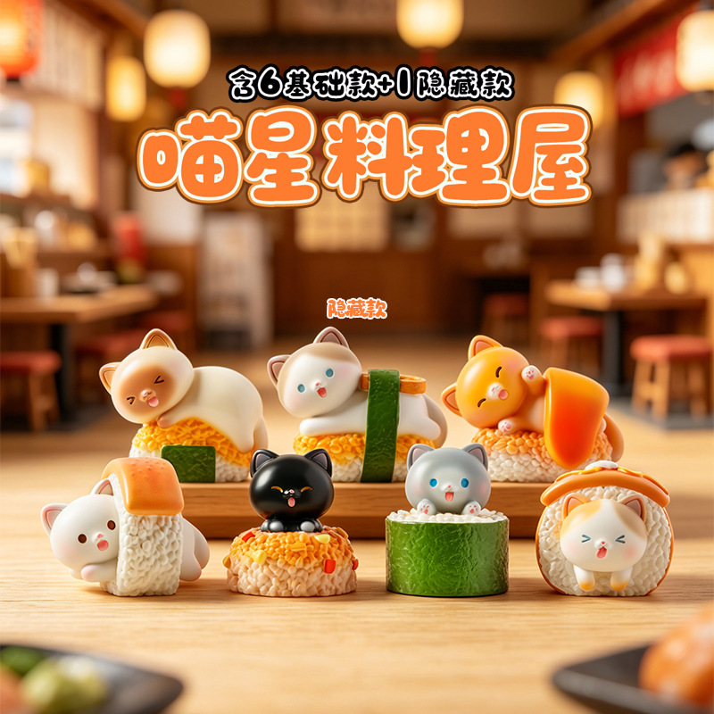 Sushi-Katzen-Blindbox: Cartoon – Home Security Box Bewertung und Preis