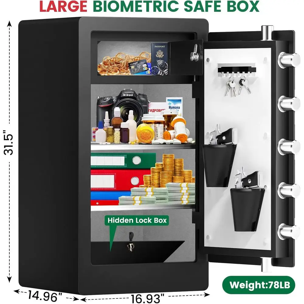 Robuster biometrischer Safe, w – Home Security Box Bewertung und Preis